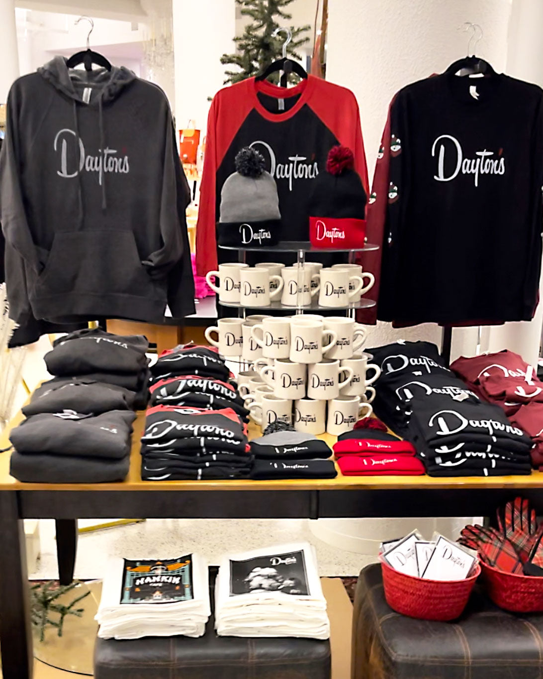 Grey crewneck sweatshirt featuring Dayton's Department Store Logo