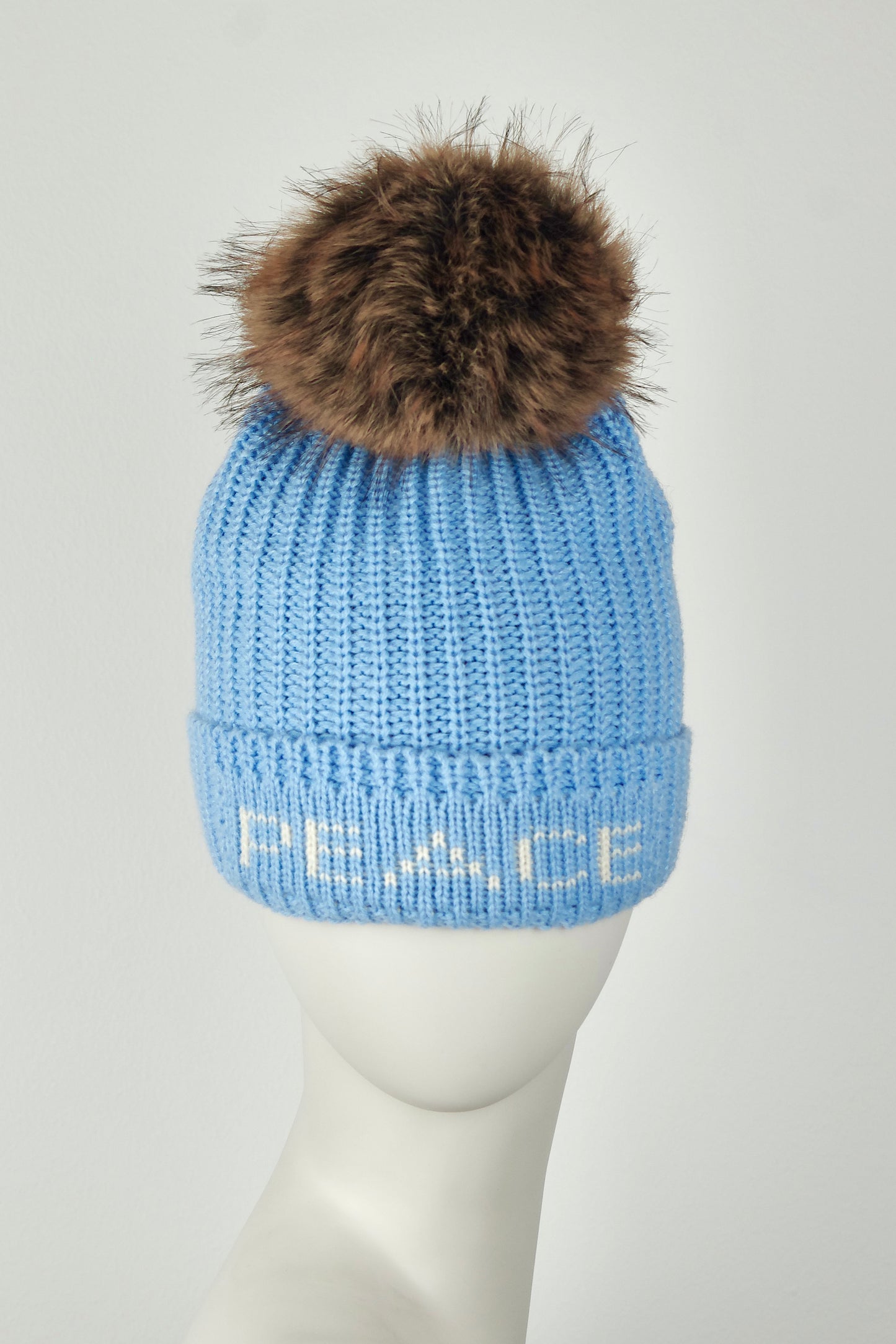 Peace Pom Stocking Hat