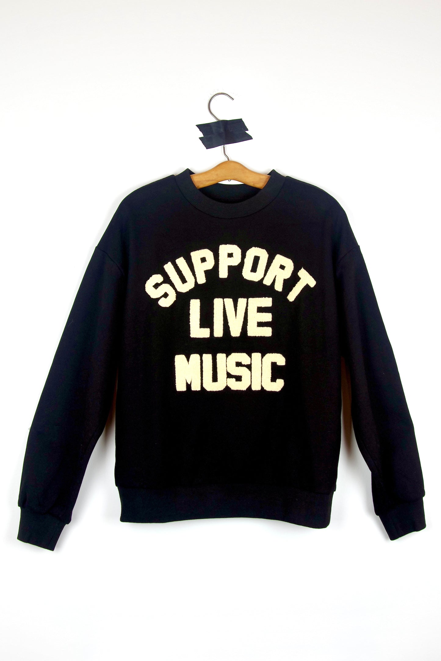 Support Live Music Chenille Sweatshirt