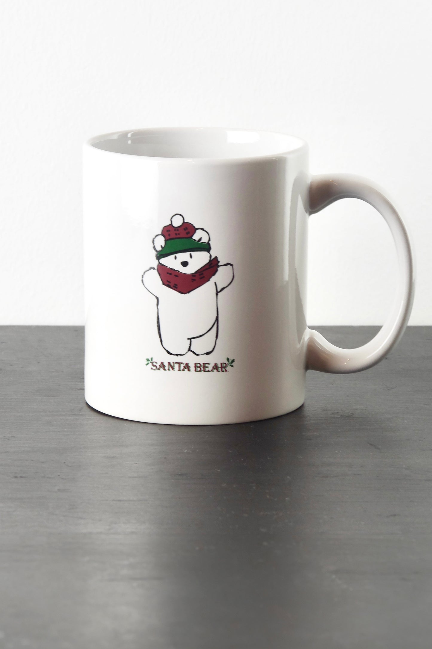 White Santabear coffee mug