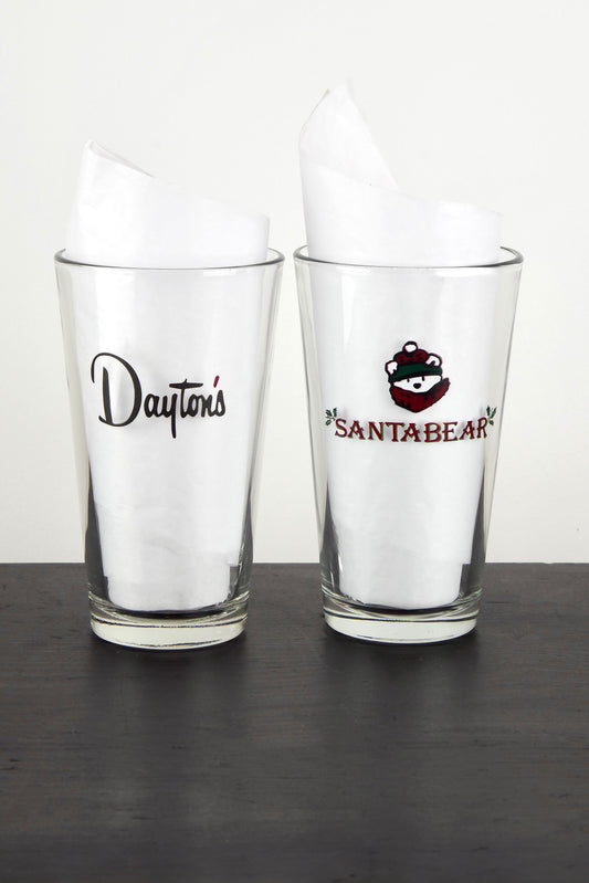 Santabear + Dayton's Pint Glass
