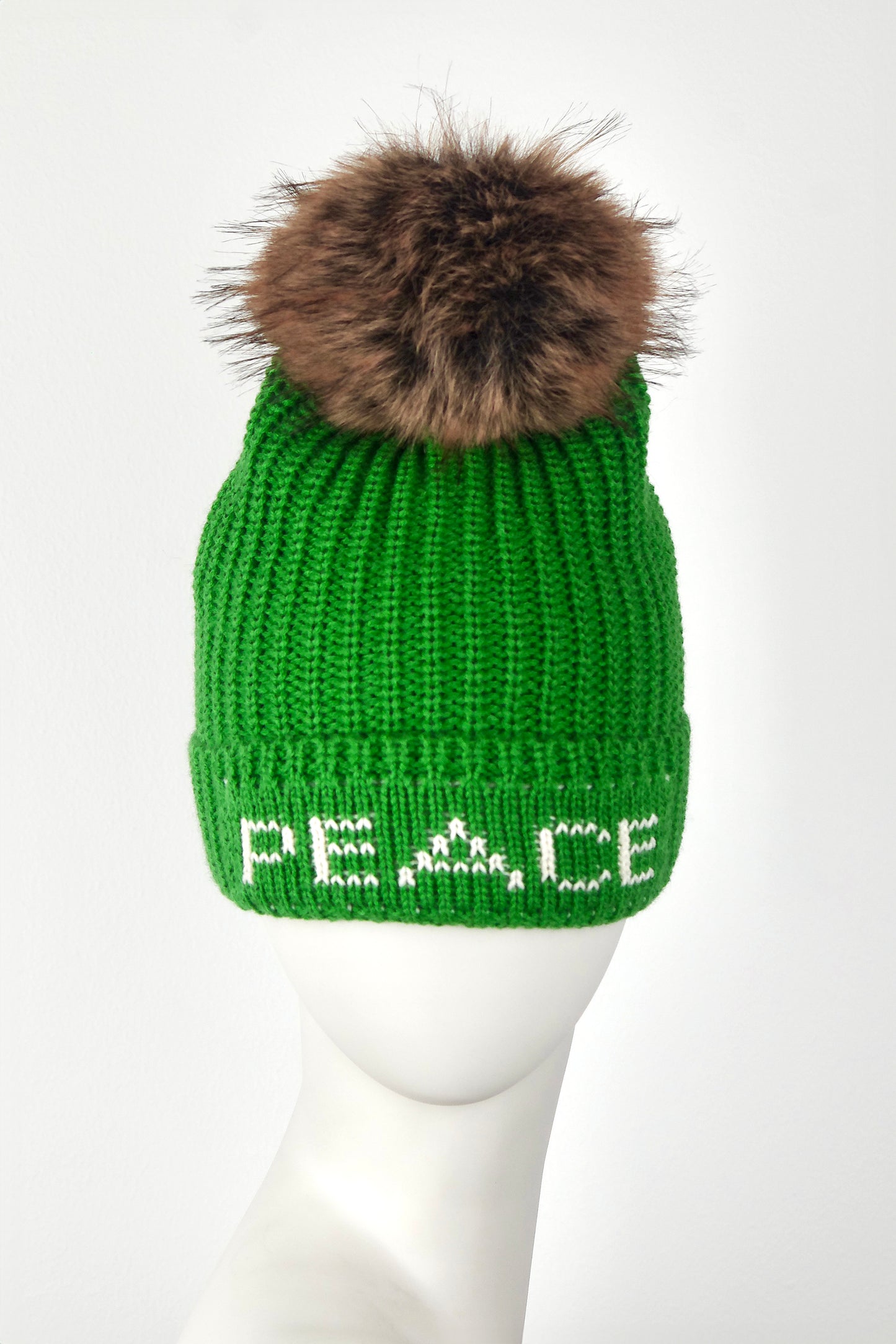 Peace Pom Stocking Hat