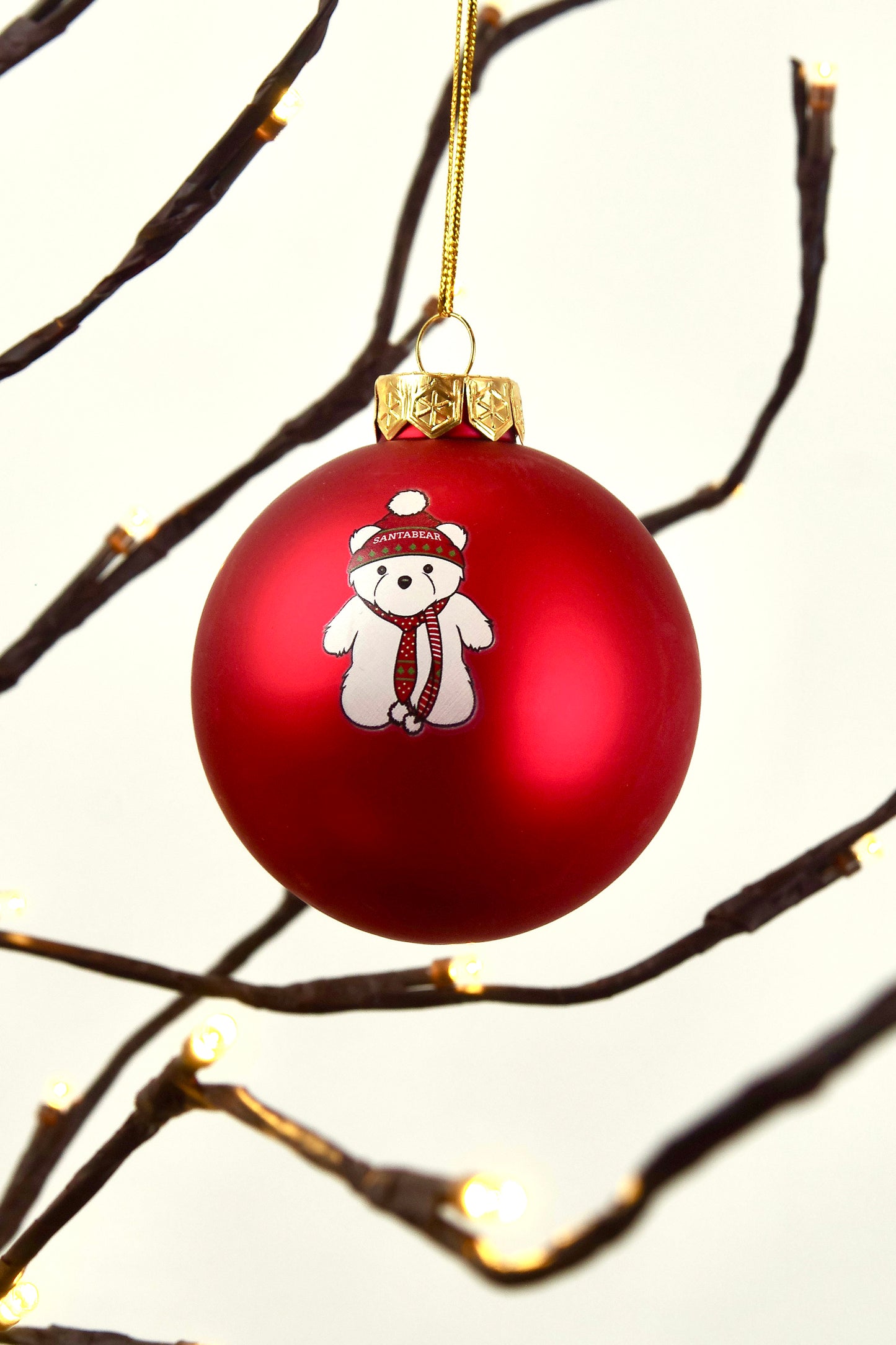 1985 Original Santabear Glass Ornament